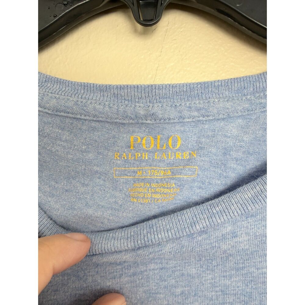 Polo Ralph Lauren Blue T-Shirt - Size M - 175/96A - Picture 3 of 8